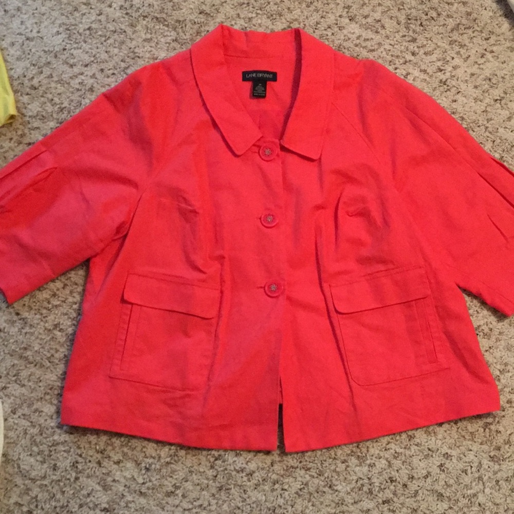 Lane Bryant coral blazer